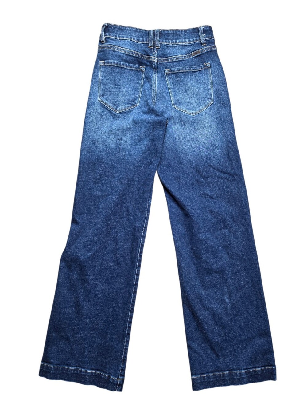 KanCan High Rise Wide Leg Jeans Medium Wash Stretch Denim Women's 9/28 - Picture 3 of 6